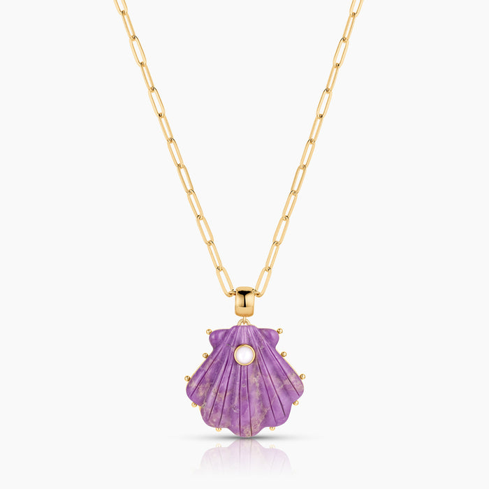 Marea Purple Mica Shell Bail