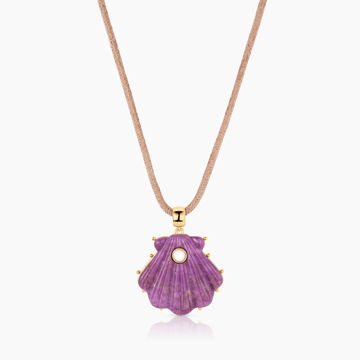 Marea Purple Mica Shell Bail