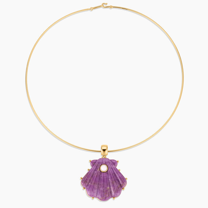 Marea Purple Mica Shell Bail