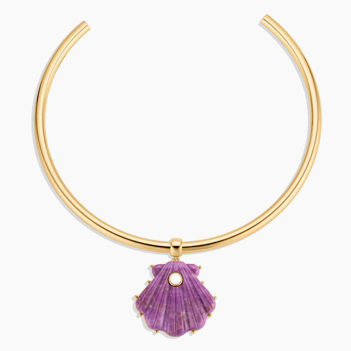 Marea Purple Mica Shell Bail