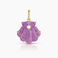 Marea Purple Mica Shell Clip