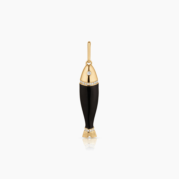 Marin Black Enamel Fish