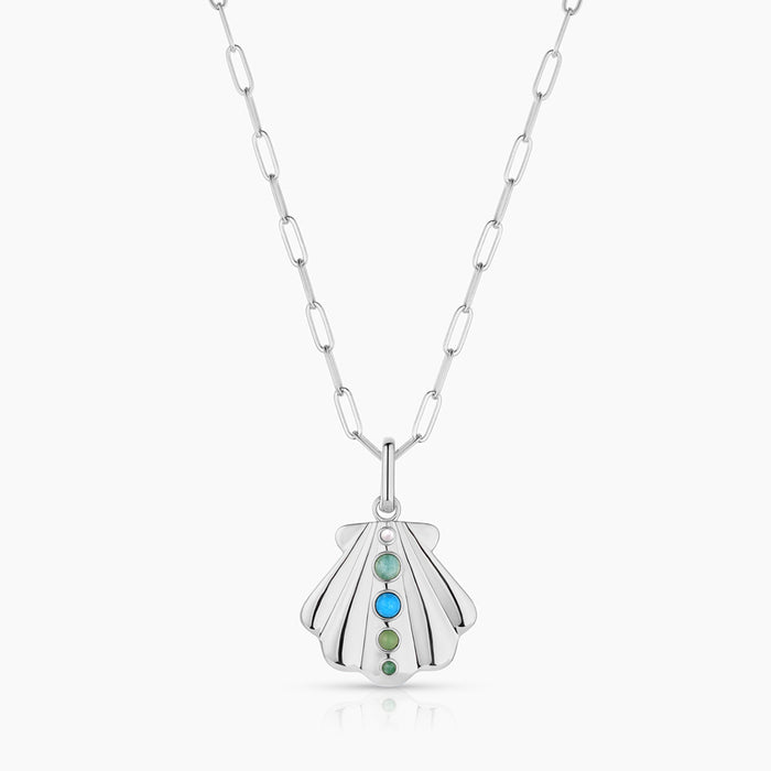 Rhodium Plated / 18" Finn Paperclip Chain