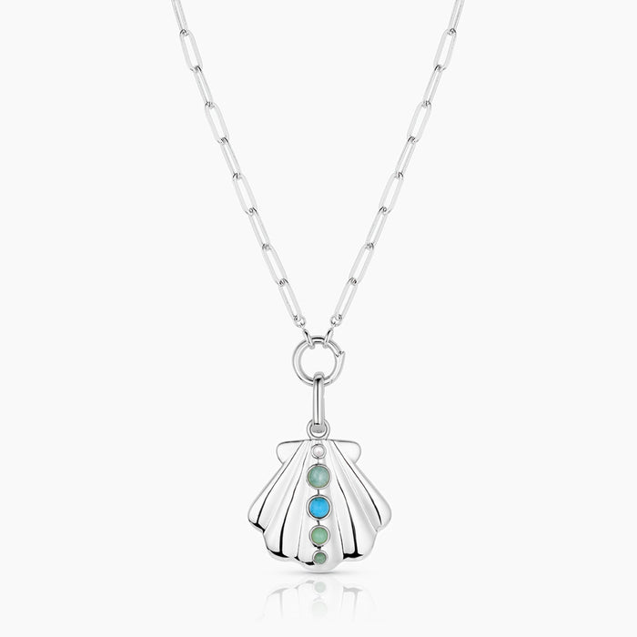 Rhodium Plated / 18" Finn Paperclip Charm Chain