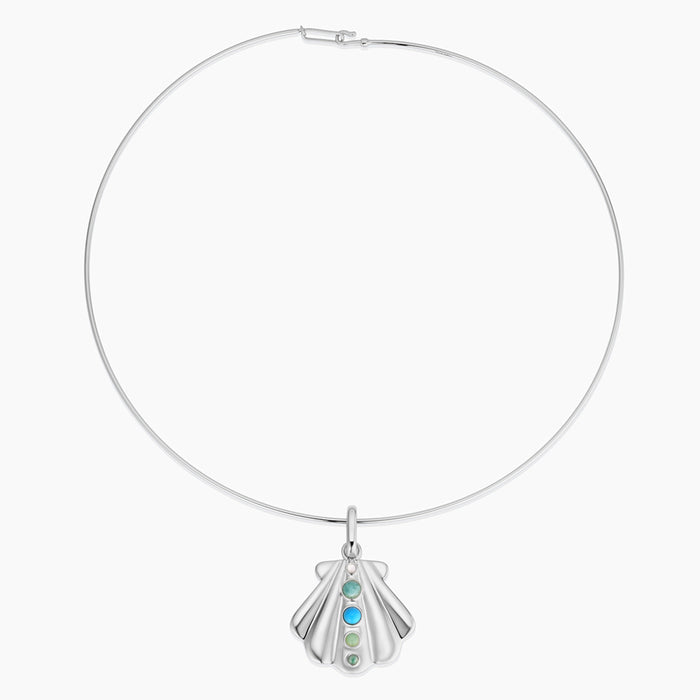Rhodium Plated / Monet Slim Choker