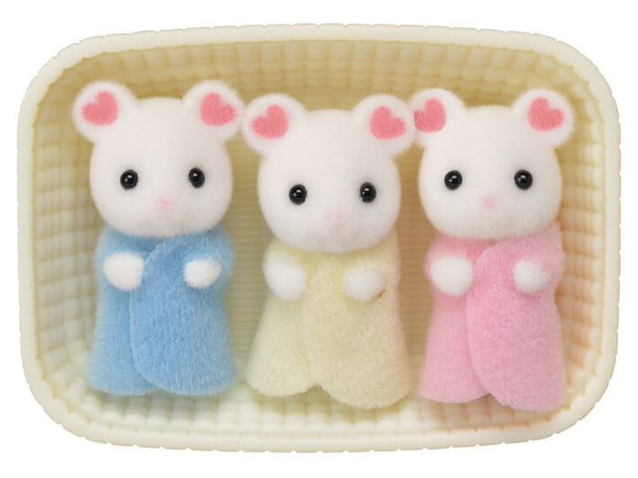 Marshmallow Mouse Triplets (Calico Critters)