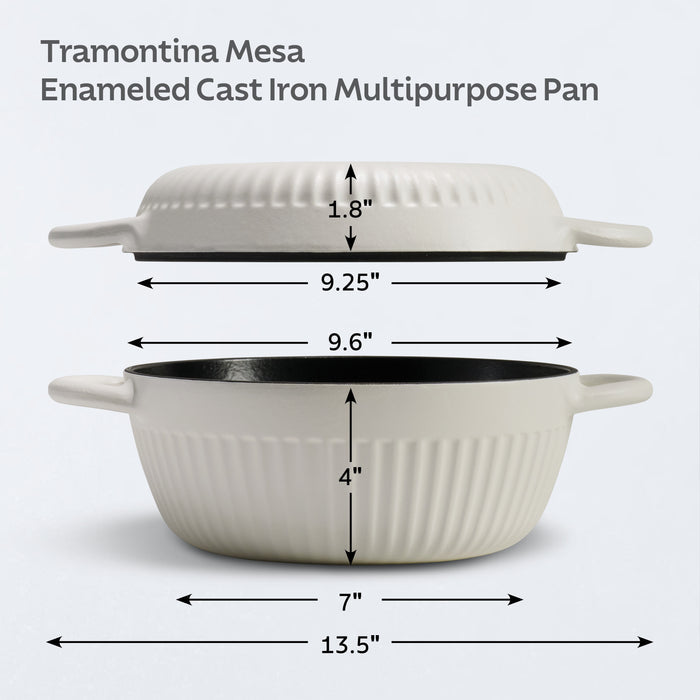 Mesa 2-Piece Enameled Cast Iron Multipurpose Bread Oven