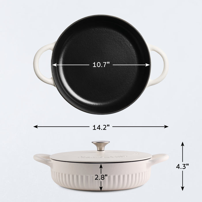 Mesa 3.5 Quart Enameled Cast Iron Braiser