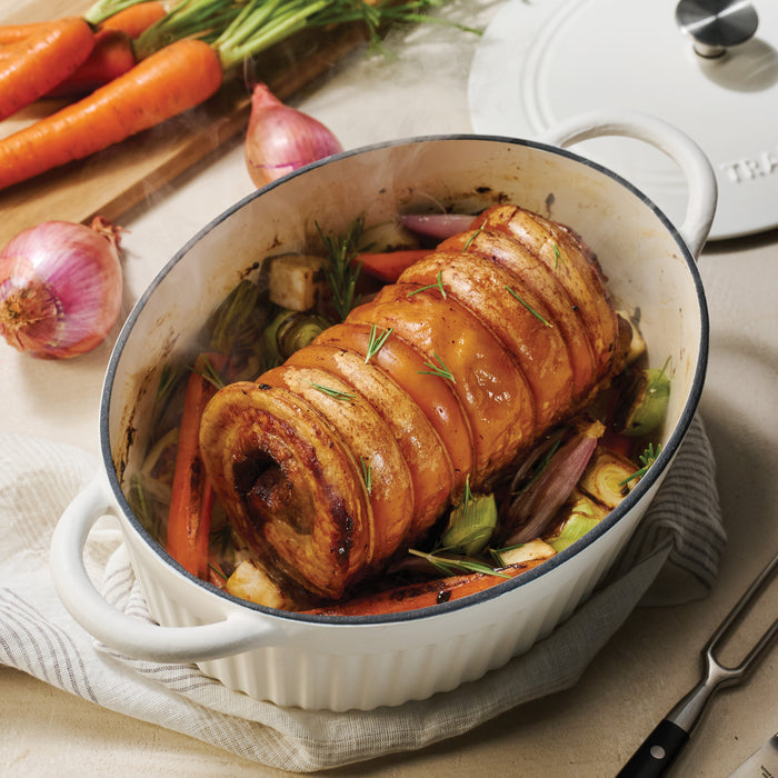 Mesa 5.5 Quart Enameled Cast Iron Oval Dutch Oven