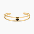 Monroe Black Stone Cuff Bracelet