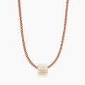 Celine Mother Of Pearl Silk Cord Necklace