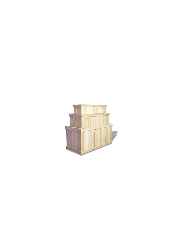 Natural Cedar Rectangular Deck Planters Decor Jamali Garden