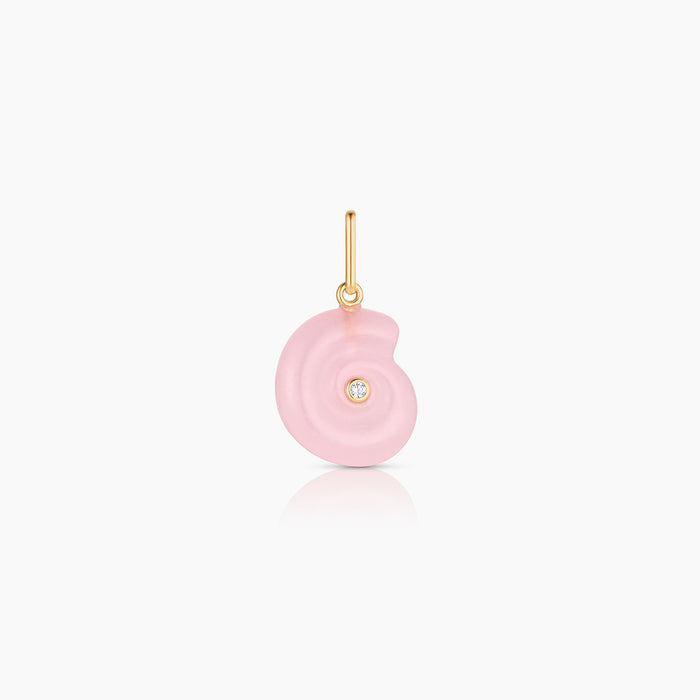 Nautilus Pink Jade Spiral Shell