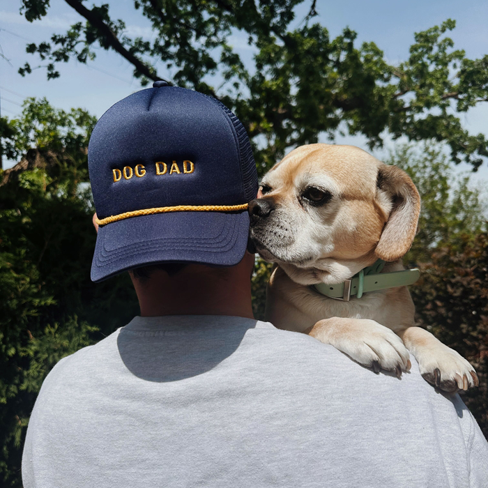 Navy Dog Dad Trucker Hat