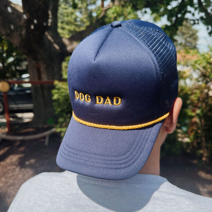 Navy Dog Dad Trucker Hat