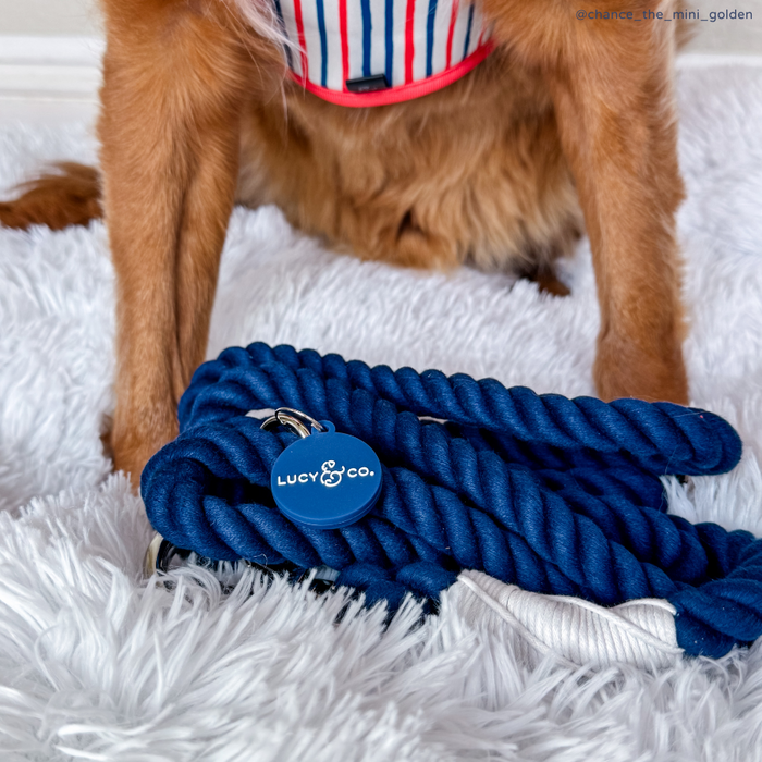 Navy Hands-Free Rope Leash