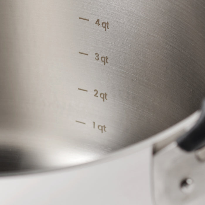 Nesting 6 Piece Stainless Steel Tri-Ply Clad Sauce and Stock Pot Set