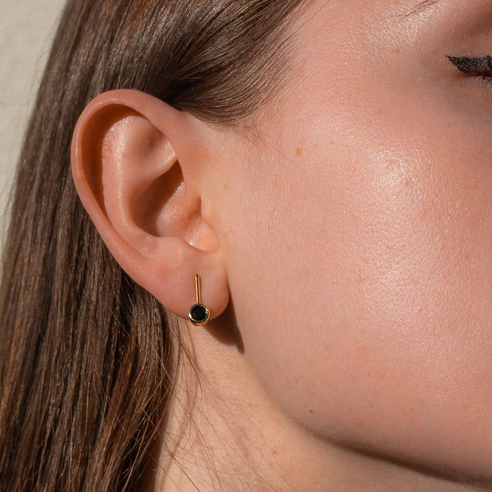 Noemi Black Drop Earrings