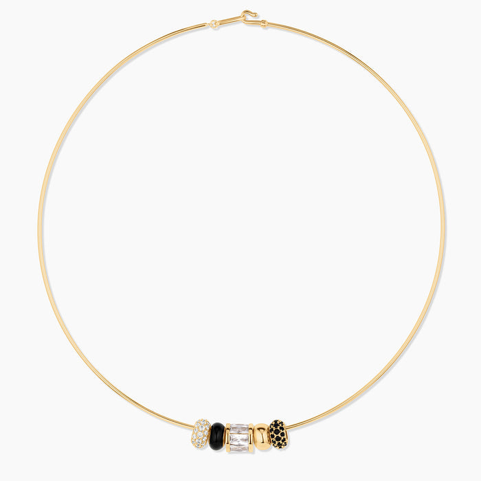 Noir Bead Choker Necklace