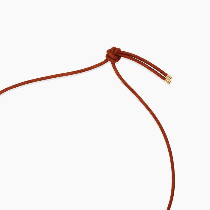 Noir Bead Leather Cord Necklace