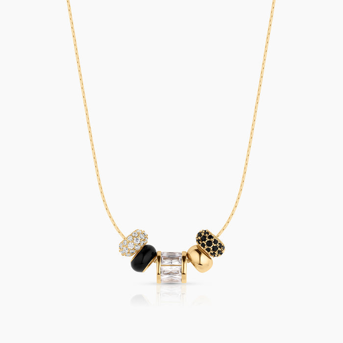 Noir Bead Necklace
