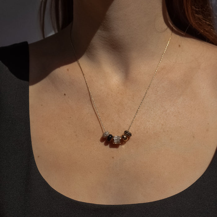 Noir Bead Necklace