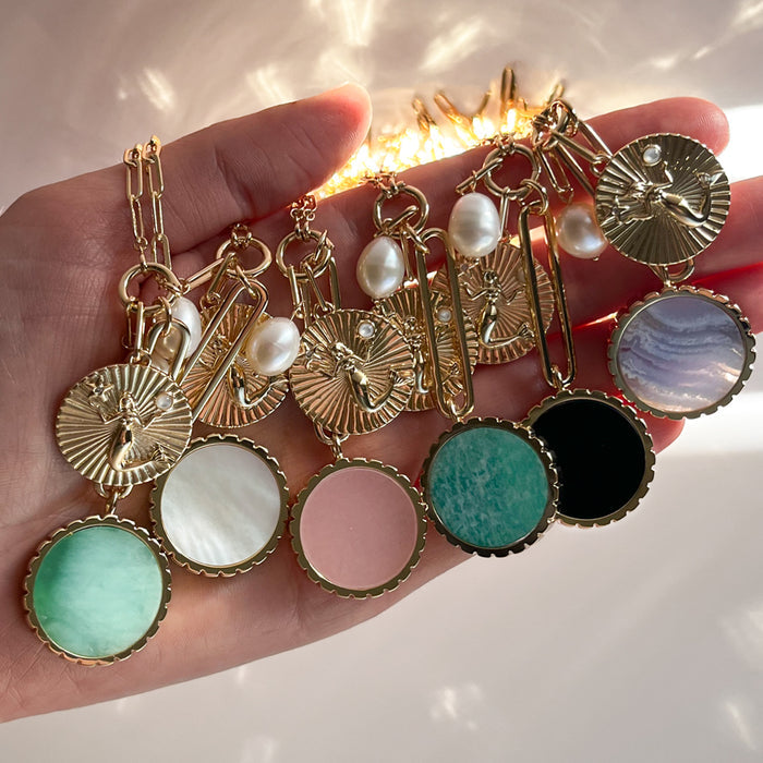 Odeon Chrysoprase Drop