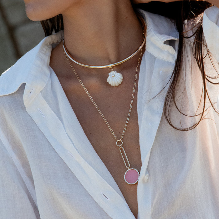 Odeon Pink Jade Drop