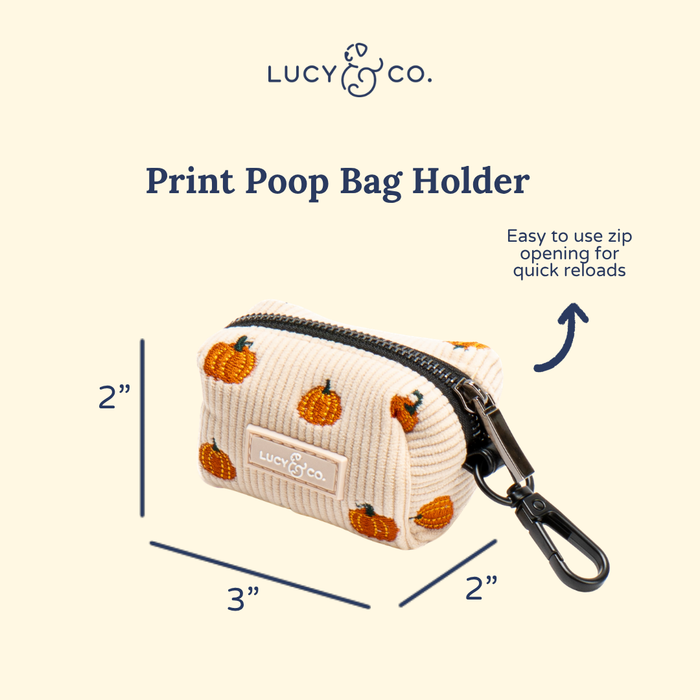 Oh My Gourd Corduroy Poop Bag Holder
