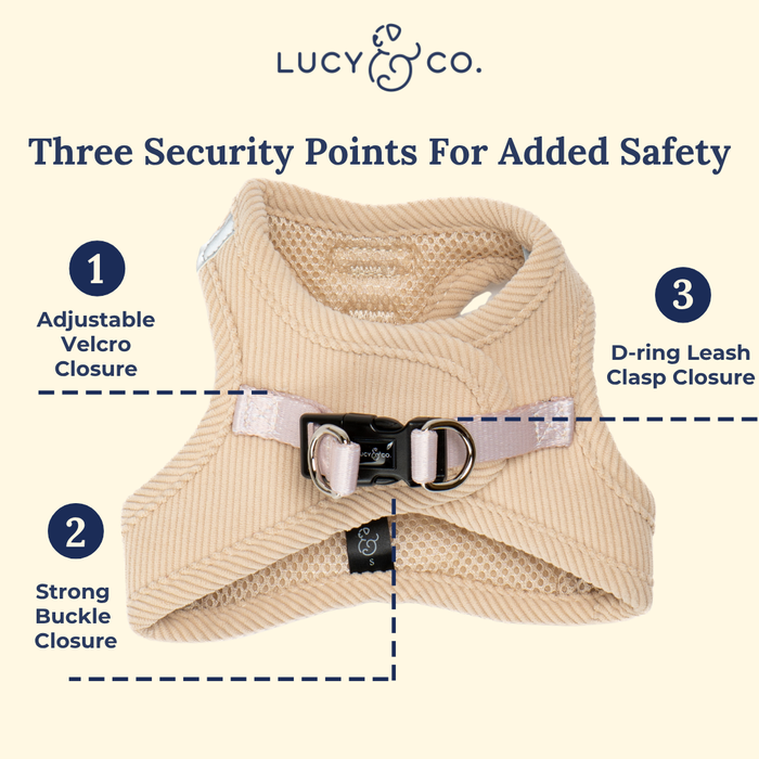 Oh My Gourd Corduroy Step-in Cat Harness