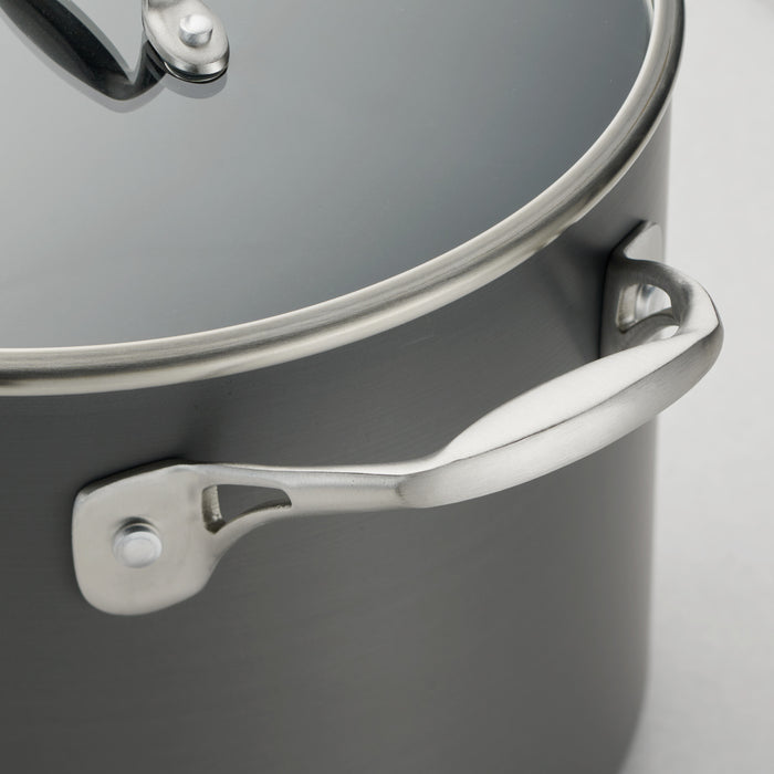 OnyxPro 5 Quart Hard Anodized Aluminum Covered Dutch Oven