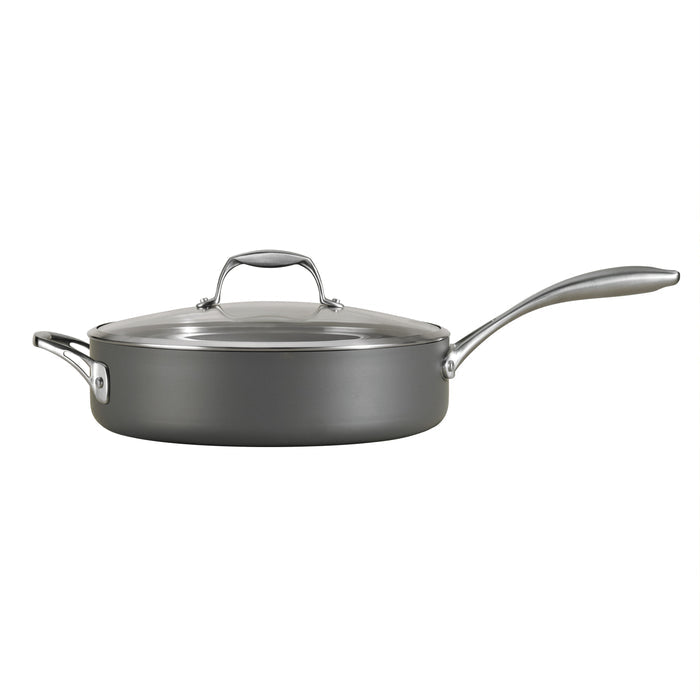 OnyxPro 5.5 Quart Hard Anodized Aluminum Covered Deep Saute Pan