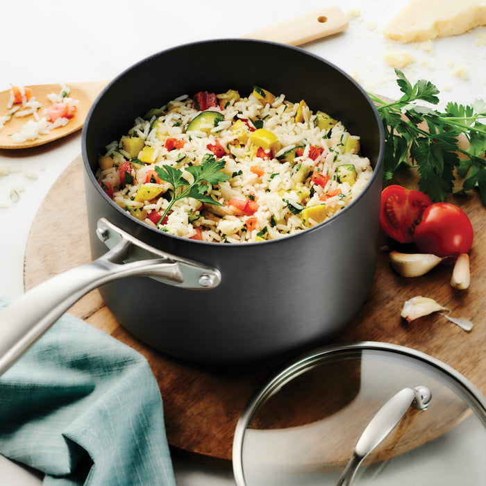 OnyxPro Hard Anodized Aluminum Covered Sauce Pan