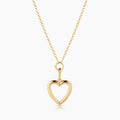 Open Heart Rolo Necklace