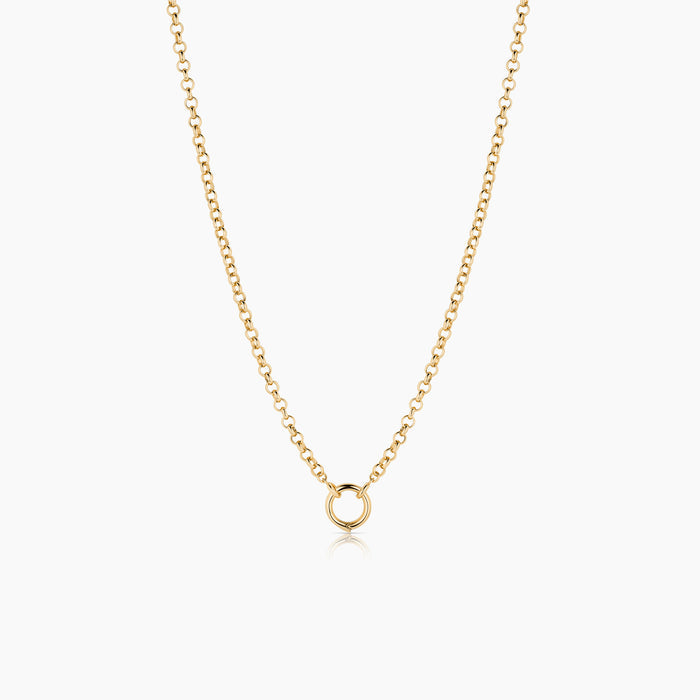 Open Heart Rolo Necklace