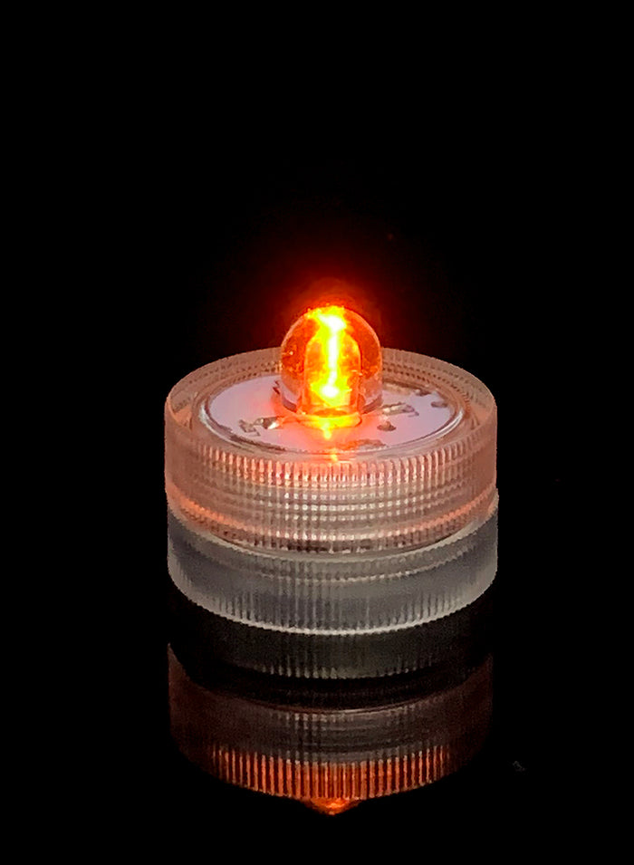 Orange Submersible Single LED Light, Set of 10 Decor Jamali Garden