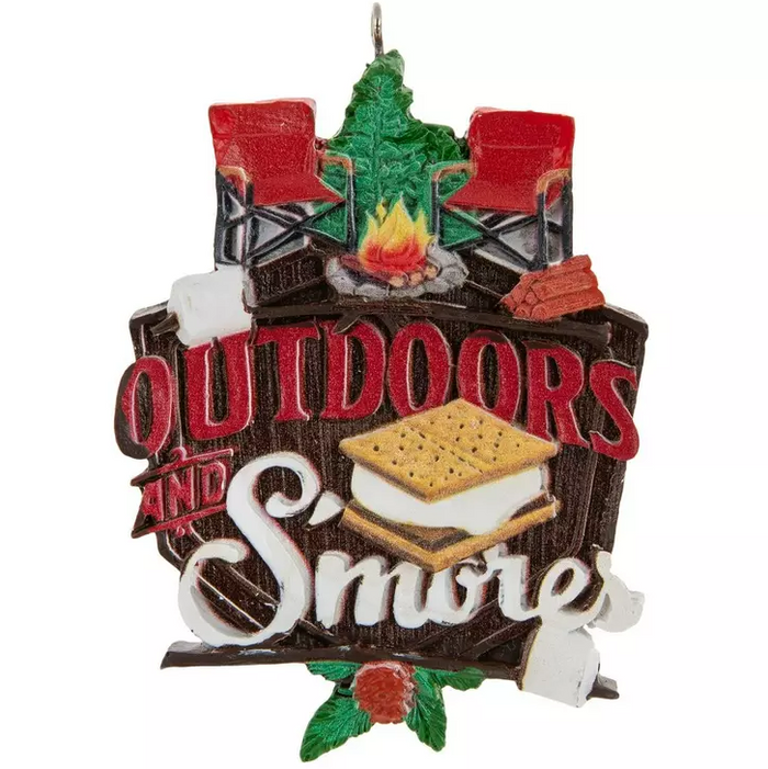 Outdoors and S'mores Ornament