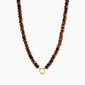 Paloma Tiger's Eye Bead Charm Necklace