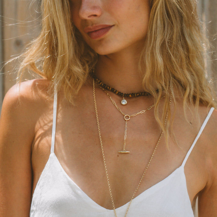 Paloma Tiger's Eye Bead Necklace