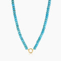 Paloma Turquoise Bead Charm Necklace