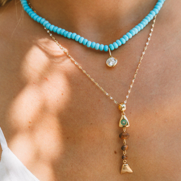 Paloma Turquoise Bead Necklace