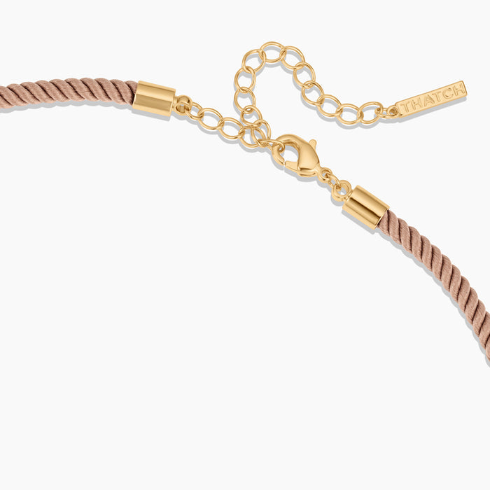 Celine Pavé Silk Cord Necklace