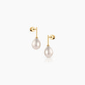 Perla Stud Drop Earrings