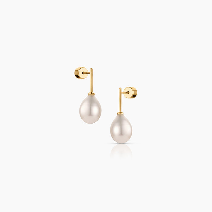 Perla Stud Drop Earrings