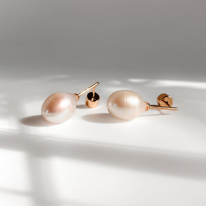 Perla Stud Drop Earrings