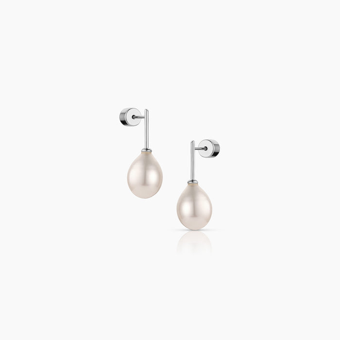 Perla Stud Drop Earrings