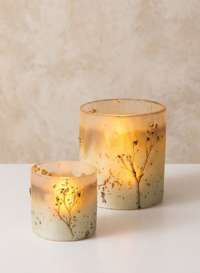 Prairie Meadow Glass Cylinders Decor Jamali Garden