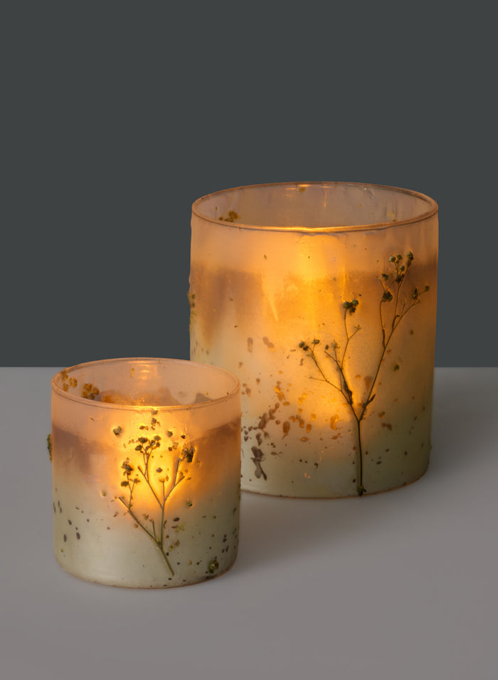 Prairie Meadow Glass Cylinders Decor Jamali Garden