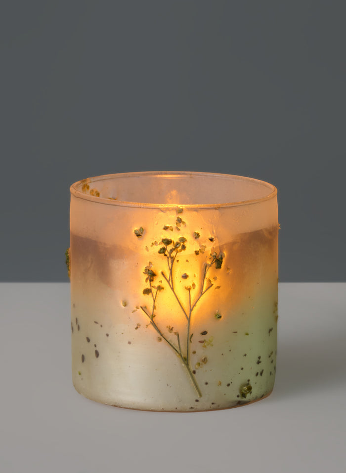 Prairie Meadow Glass Cylinders Decor Jamali Garden Cream 3in Tall EACH