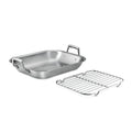 Prima 16.75 in Stainless Steel Flared Edge Roasting Pan - Includes Basting Rack